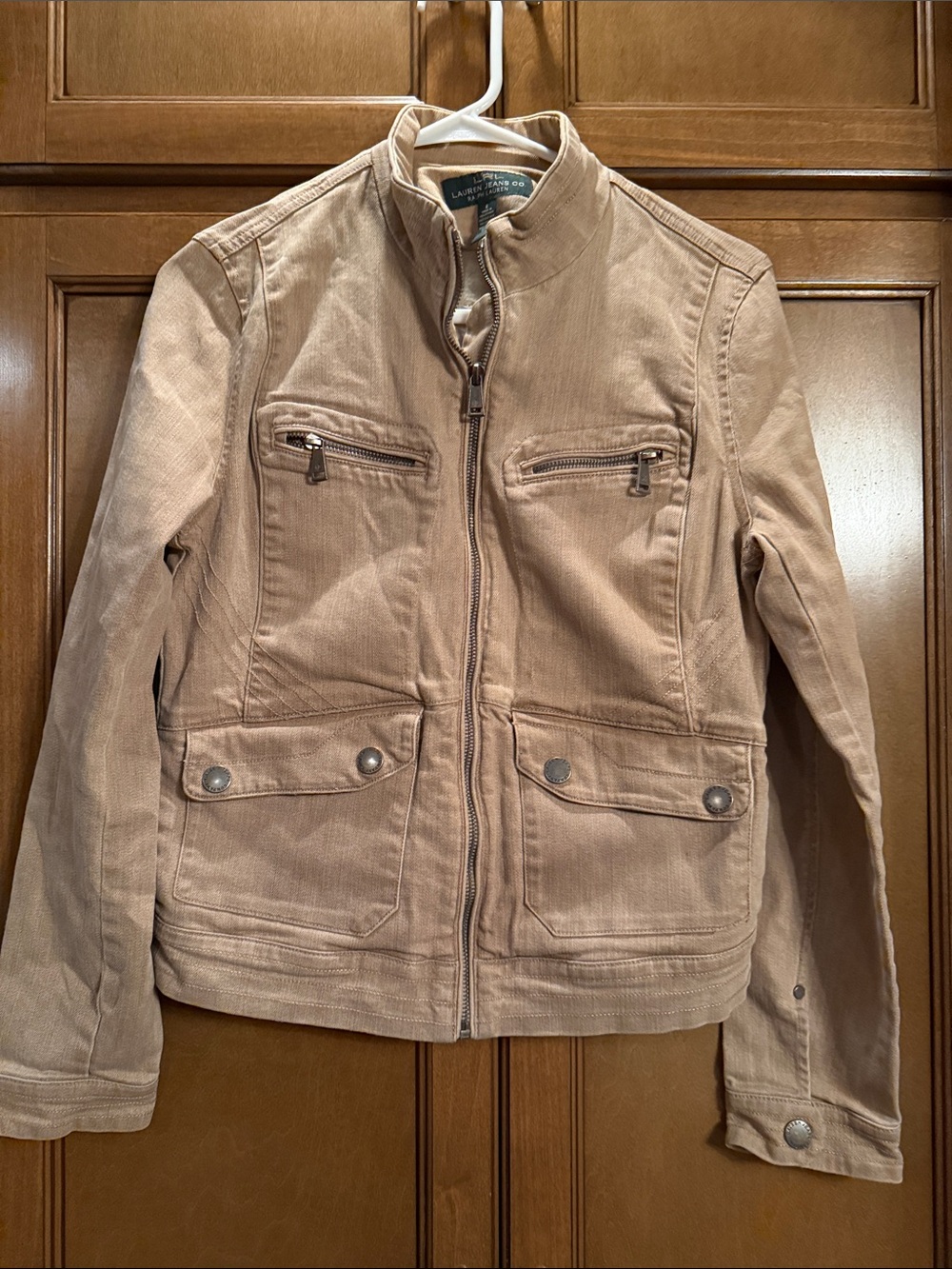 Lauren Ralph Lauren LRL Women's Utility Jacket with Zip Pockets 8